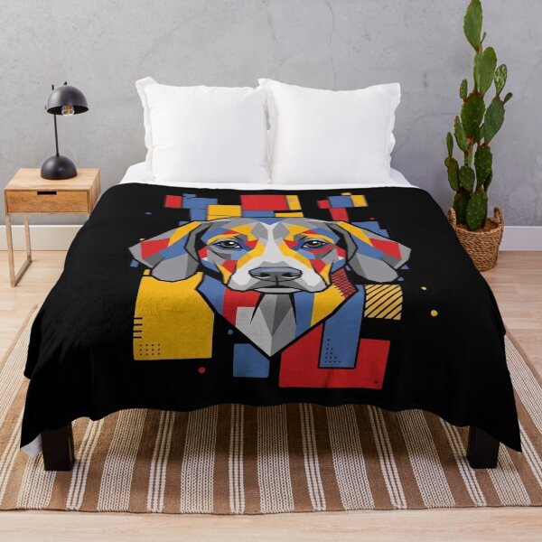 Item preview, Funny American Foxhound Colorful Blocks Geometric Art Mom Dad Kids designed and sold by FurryHavenPH.
