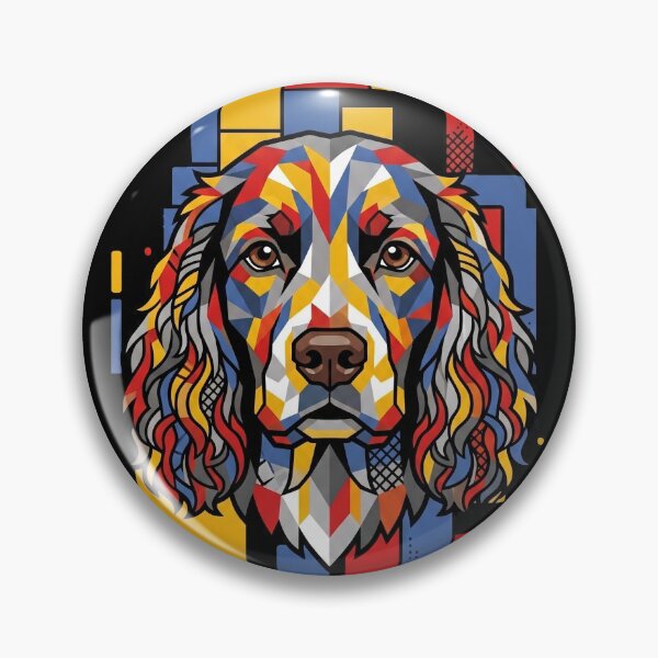 Item preview, Funny American Water Spaniel Colorful Blocks Geometric Art Mom Dad Kids designed and sold by FurryHavenPH.