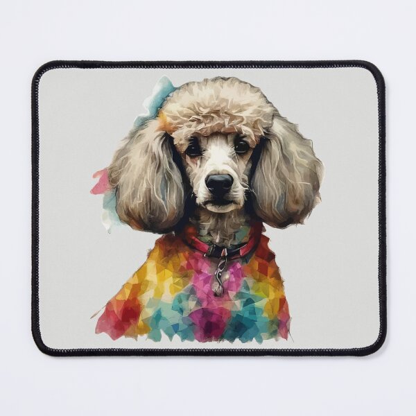 Item preview, Geometric Poodle - Modern Pet Art designed and sold by Tklezardesigns.