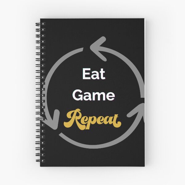 Item preview, Eat game repeat gaming typography  designed and sold by Krishnacre8.