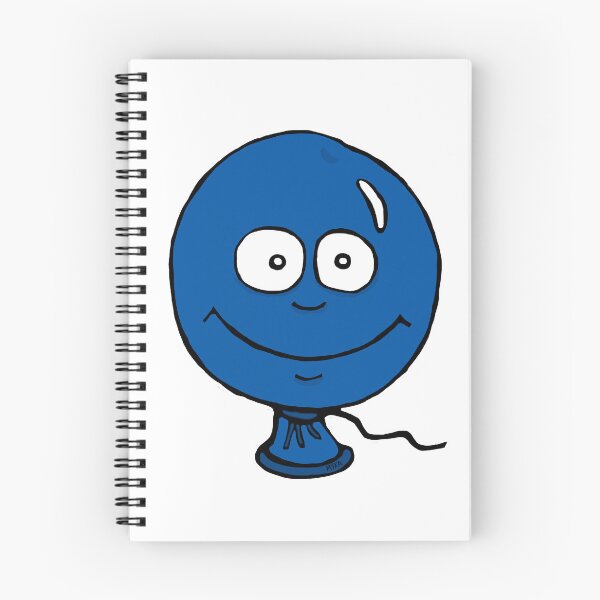 Item preview, Cute Blue Balloon Cartoon | Funny Happy Anxious Object Sticker designed and sold by MyxaART.