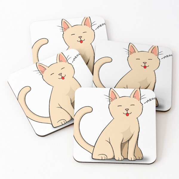 Item preview, Cute Meowing Cat with Tongue Out Illustration designed and sold by SandaiMaker.