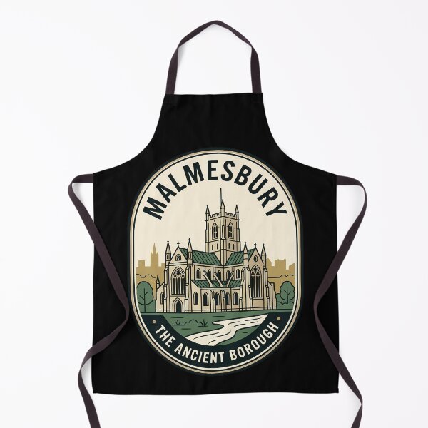 Item preview, Malmesbury Abbey Ancient Borough Vintage Travel Emblem designed and sold by k3rstman1.