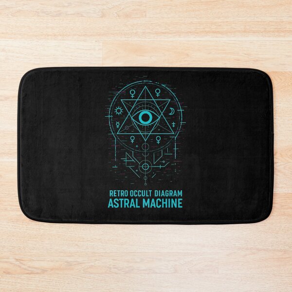Item preview, Astral Machine – Retro Occult Diagram designed and sold by JupiterGlitchEmpire.