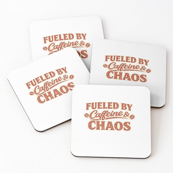 Item preview, Fueled By Caffeine & Chaos designed and sold by Artify Walls.