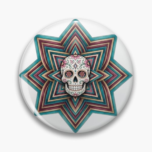 Item preview, Sugar Skull Mandala Star designed and sold by Dancingrabbit Studio.