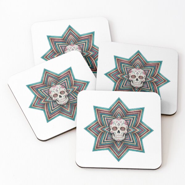 Item preview, Sugar Skull Mandala Star designed and sold by Dancingrabbit Studio.