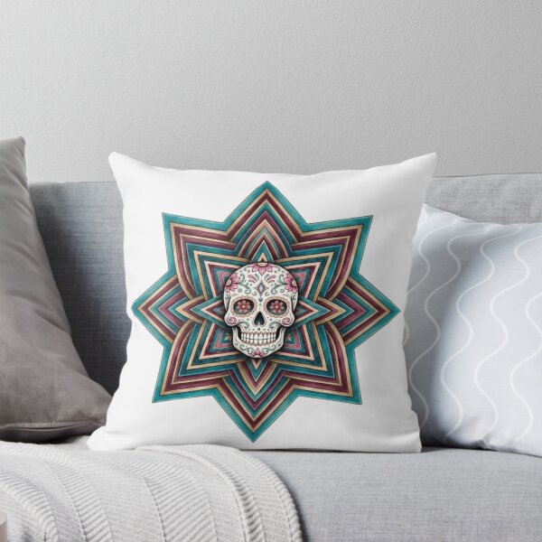 Item preview, Sugar Skull Mandala Star designed and sold by Dancingrabbit Studio.