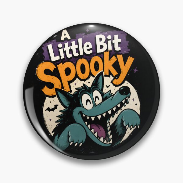 Item preview, A Little Bit Spooky Cute Halloween Werewolf Cartoon Art designed and sold by DrawHandArt.
