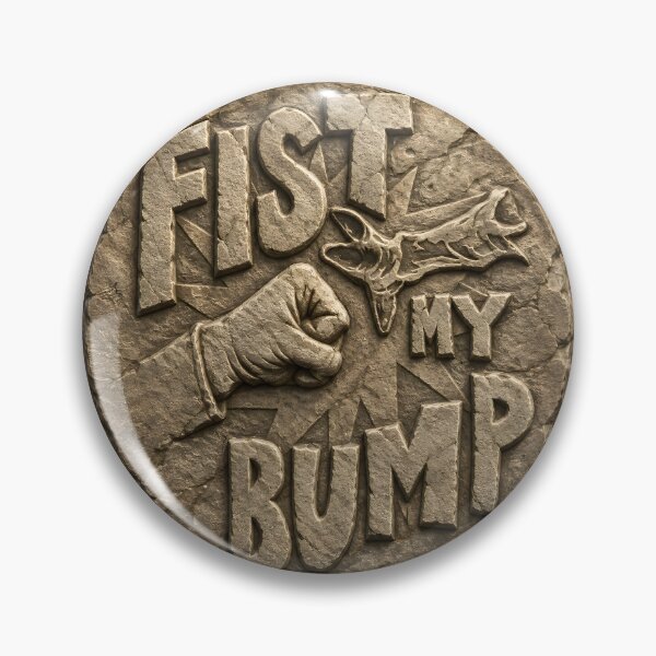 Item preview, Fist My Bump Stone Coin designed and sold by Cine Store Merch.