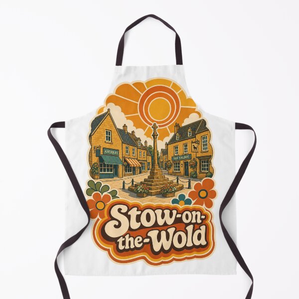 Item preview, Stow-on-the-Wold England Travel Souvenir - Retro Illustration designed and sold by VisualArtsOasis.