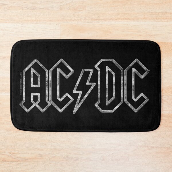 Item preview, ACDC Classic Rock Music Band Distressed Silver Metal Lightning Bolt T-Shirt designed and sold by KistanosMeka.