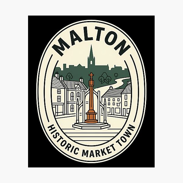 Item preview, Malton Historic Market Town Vintage Travel Emblem designed and sold by k3rstman1.