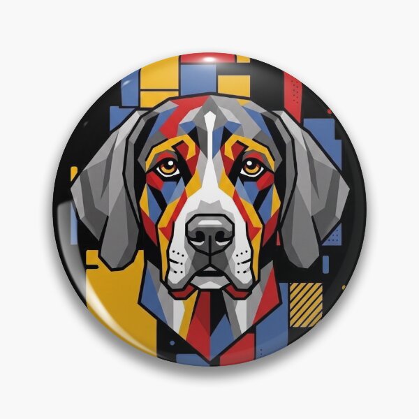 Item preview, Funny American English Coonhound Colorful Blocks Geometric Art Mom Dad Kids designed and sold by FurryHavenPH.