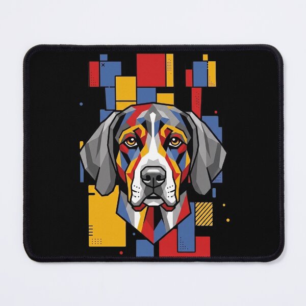 Item preview, Funny American English Coonhound Colorful Blocks Geometric Art Mom Dad Kids designed and sold by FurryHavenPH.