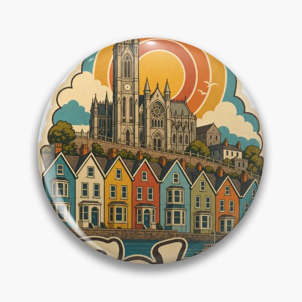 Item preview, Cobh Ireland Travel Souvenir - Retro Illustration designed and sold by VisualArtsOasis.
