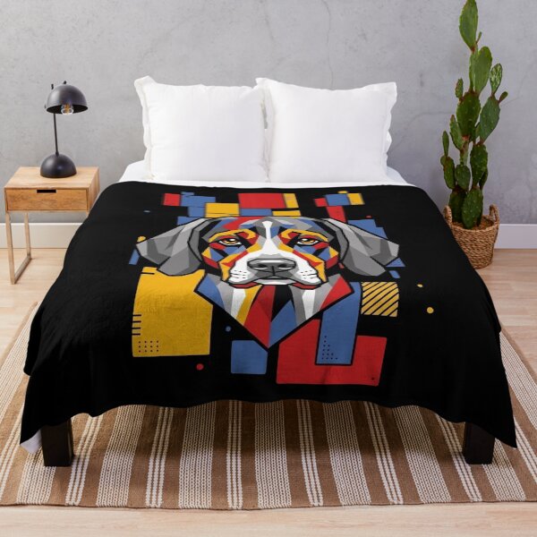 Item preview, Funny American English Coonhound Colorful Blocks Geometric Art Mom Dad Kids designed and sold by FurryHavenPH.