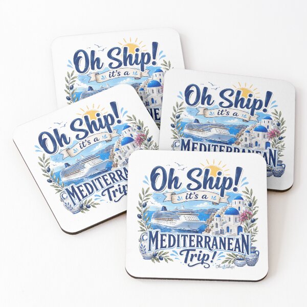 Item preview, Oh Ship Its A Mediterranean Cruise Trip Vacation Greece Island Travel Tee designed and sold by KistanosMeka.
