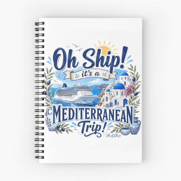 Item preview, Oh Ship Its A Mediterranean Cruise Trip Vacation Greece Island Travel Tee designed and sold by KistanosMeka.
