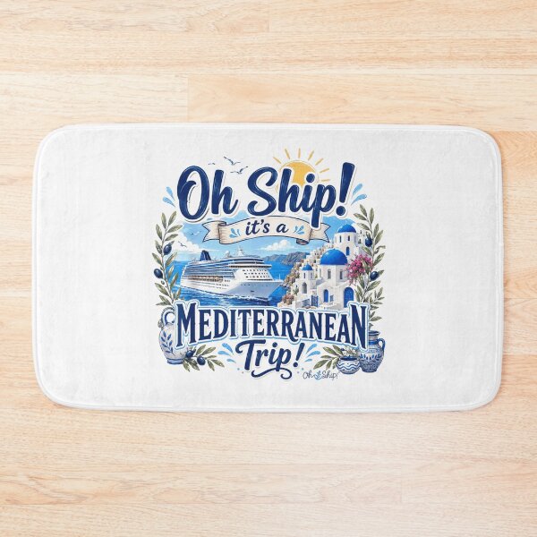 Item preview, Oh Ship Its A Mediterranean Cruise Trip Vacation Greece Island Travel Tee designed and sold by KistanosMeka.
