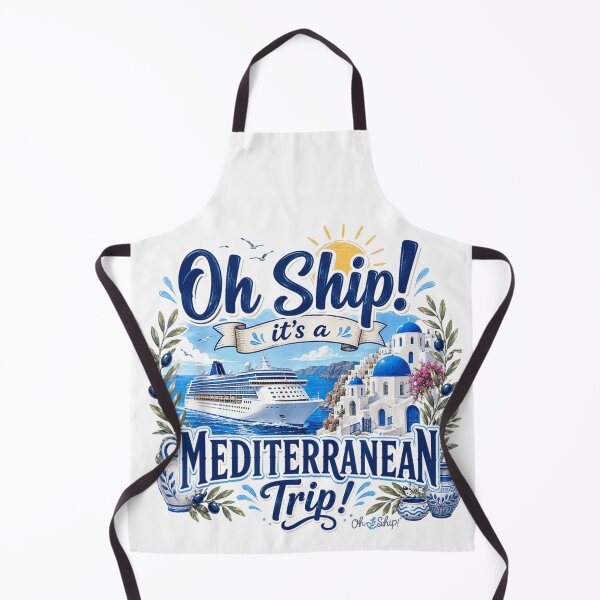 Item preview, Oh Ship Its A Mediterranean Cruise Trip Vacation Greece Island Travel Tee designed and sold by KistanosMeka.