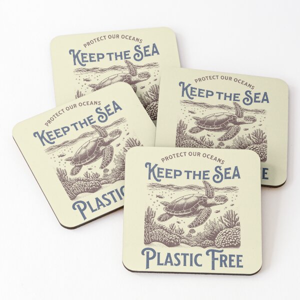 Item preview, Keep the Sea Plastic Free | Ocean Conservation Design designed and sold by FadedFrequency.