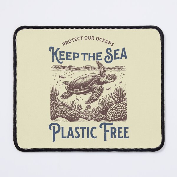 Item preview, Keep the Sea Plastic Free | Ocean Conservation Design designed and sold by FadedFrequency.