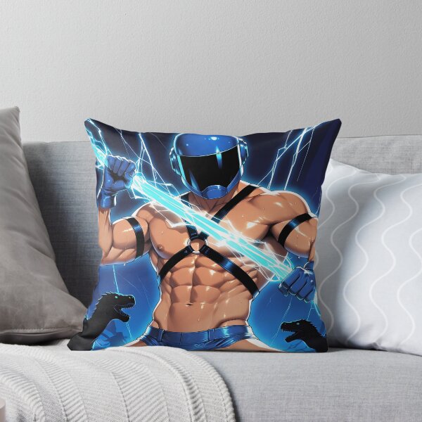 Item preview, Cyberpunk Warrior with Energy Blade – Blue Sci-Fi Action Illustration designed and sold by ZhivanCrimson.