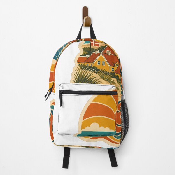 Item preview, Skagen Denmark Travel Souvenir - Retro Illustration designed and sold by VisualArtsOasis.
