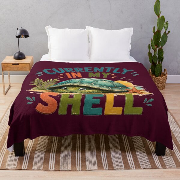 Item preview, Currently In My Shell – Cute Introvert Turtle Art designed and sold by Evelashop.