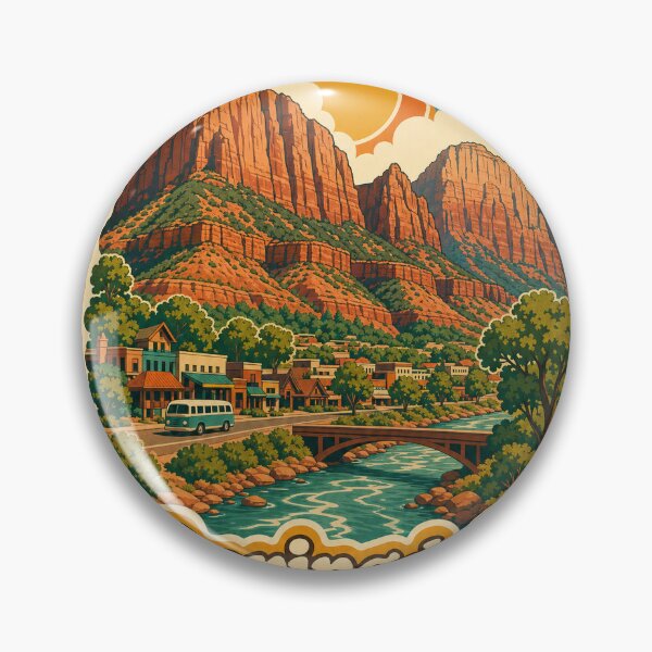 Item preview, Springdale USA Travel Souvenir - Retro Illustration designed and sold by VisualArtsOasis.