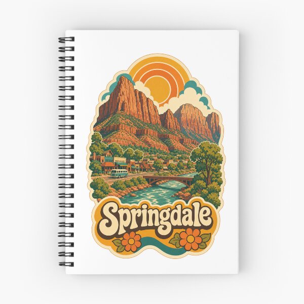 Item preview, Springdale USA Travel Souvenir - Retro Illustration designed and sold by VisualArtsOasis.