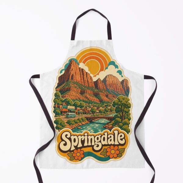 Item preview, Springdale USA Travel Souvenir - Retro Illustration designed and sold by VisualArtsOasis.