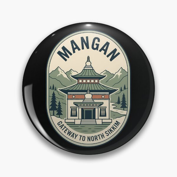 Item preview, Mangan North Sikkim Vintage Travel Emblem designed and sold by k3rstman1.