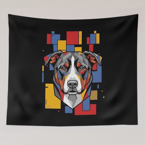 Item preview, Funny Appenzeller Sennenhund Colorful Blocks Geometric Art Mom Dad Kids designed and sold by FurryHavenPH.