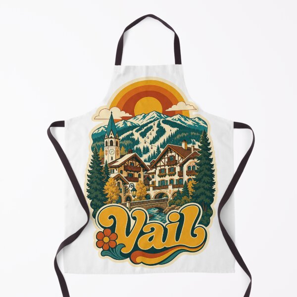 Item preview, Vail USA Travel Souvenir - Retro Illustration designed and sold by VisualArtsOasis.