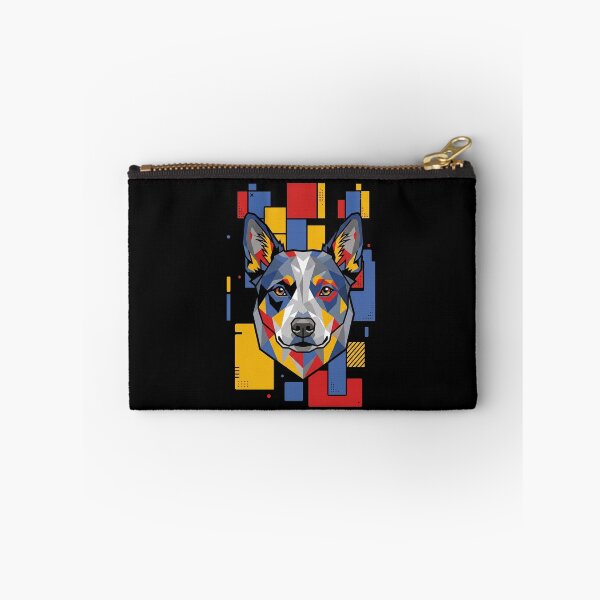 Item preview, Funny Australian Cattle Colorful Blocks Geometric Art Mom Dad Kids designed and sold by FurryHavenPH.