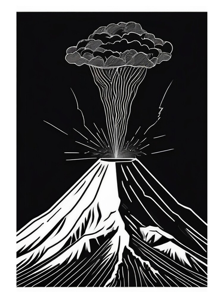 Thumbnail 5 von 5, A-Linien Kleid, Nature - Erupting Volcano, Power of Nature designt und verkauft von Reverso-Design.