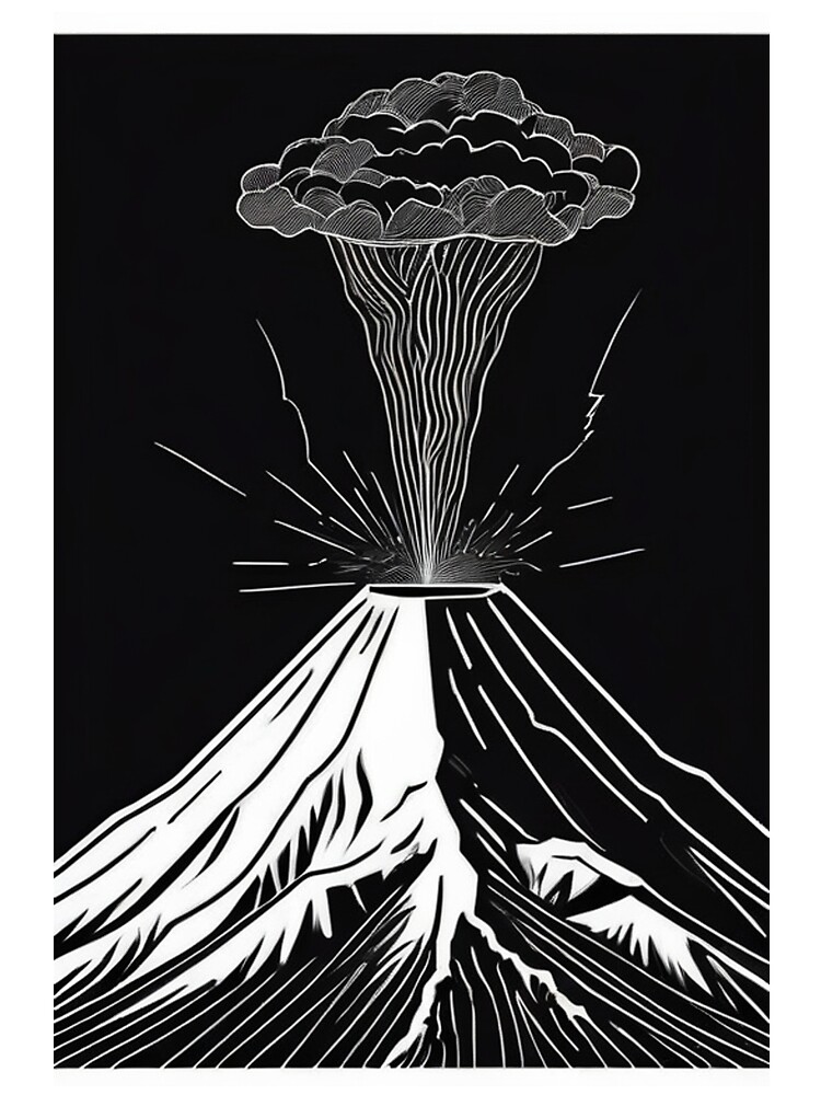 Thumbnail 3 von 3, Tuch, Nature - Erupting Volcano, Power of Nature designt und verkauft von Reverso-Design.