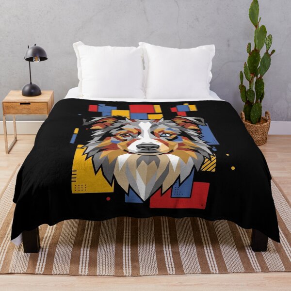 Item preview, Funny Australian Retriever Colorful Blocks Geometric Art Mom Dad Kids designed and sold by FurryHavenPH.