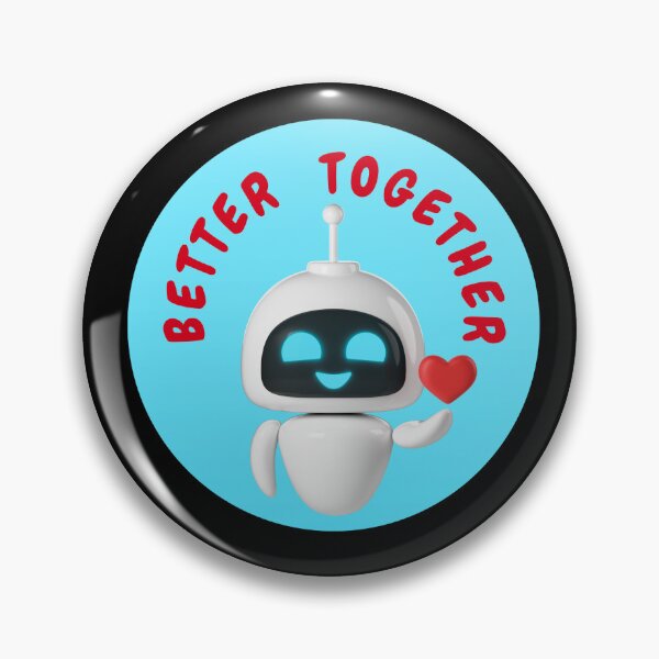 Item preview, Cute AI Robot Holding a Heart designed and sold by Hope-it-fits.