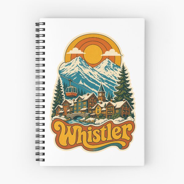 Item preview, Whistler Canada Travel Souvenir - Retro Illustration designed and sold by VisualArtsOasis.