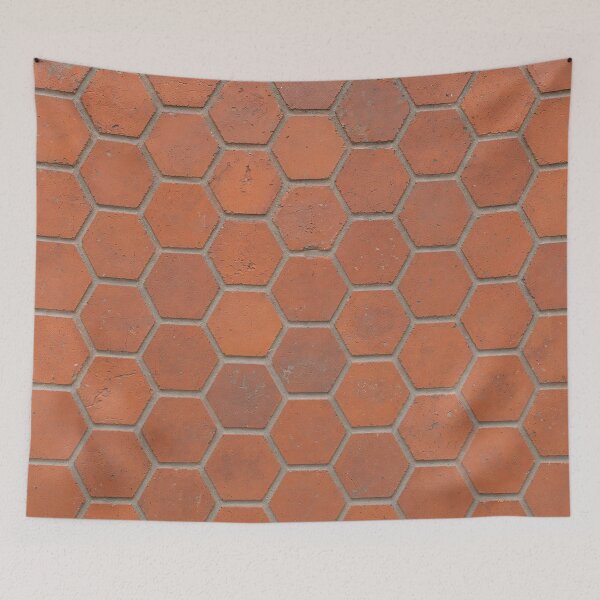 Item preview, Rustic Terracotta Hexagon Tile Pattern designed and sold by Aimaniia666.
