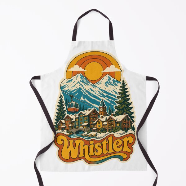 Item preview, Whistler Canada Travel Souvenir - Retro Illustration designed and sold by VisualArtsOasis.