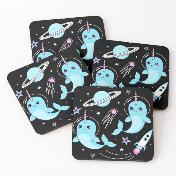 Item preview, Cosmic Pastel Space Narwhal designed and sold by Mahunkaz-Studio.