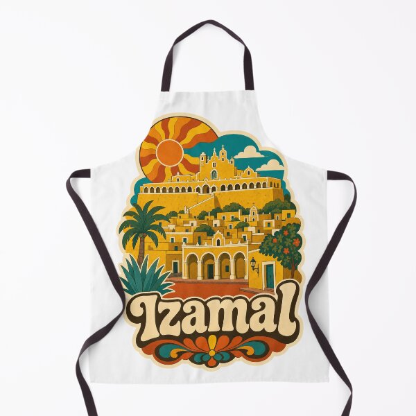 Item preview, Izamal Mexico Travel Souvenir - Retro Illustration designed and sold by VisualArtsOasis.