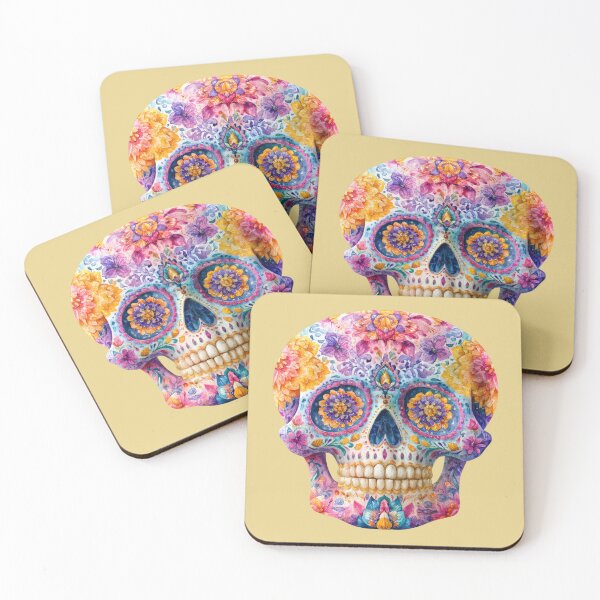 Item preview, Dia de Muertos Floral Sugar Skull | Mexican Calavera Art designed and sold by MythicMood.