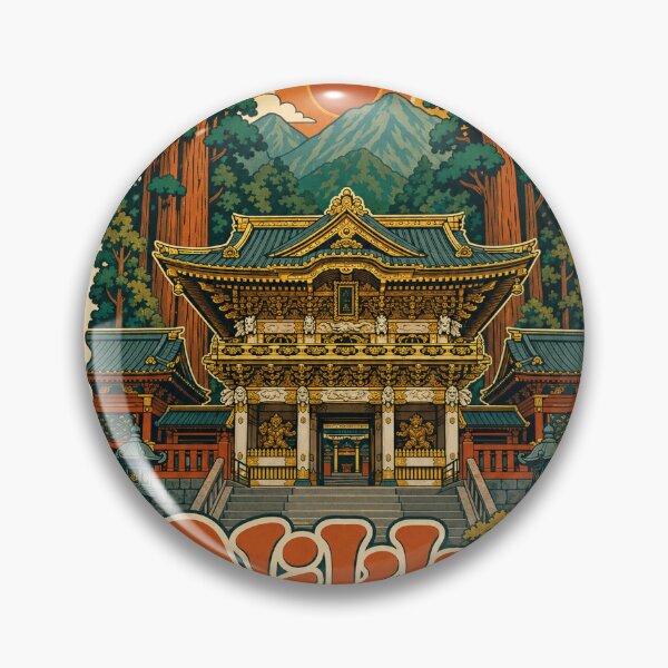 Item preview, Nikko Japan Travel Souvenir - Retro Illustration designed and sold by VisualArtsOasis.