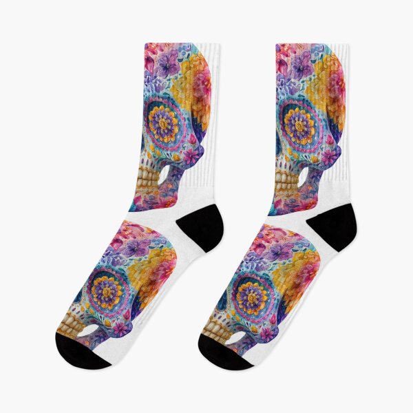 Item preview, Dia de Muertos Floral Sugar Skull | Mexican Calavera Art designed and sold by MythicMood.