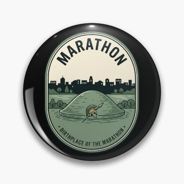 Item preview, Marathon Greece Vintage Travel Emblem Greek History designed and sold by k3rstman1.